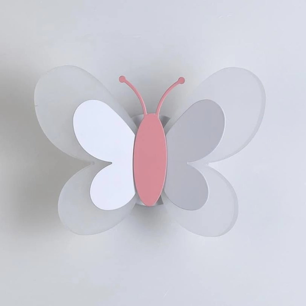 Fluttera - LED-seinävalaisin perhoskuviolla