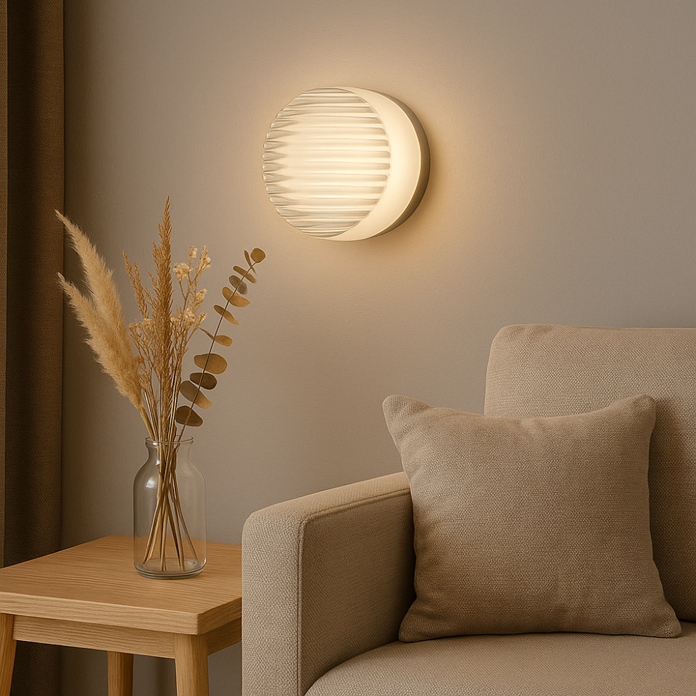 HaloGlow - Moderni pyöreä LED-seinävalaisin