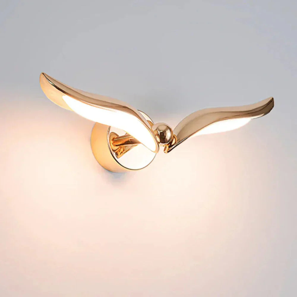 LED vegglampe - Måkeformet stemningsbelysning