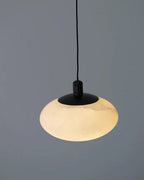 LumiShroom – Handcrafted Alabaster Mini Pendant Light with Adjustable Suspension